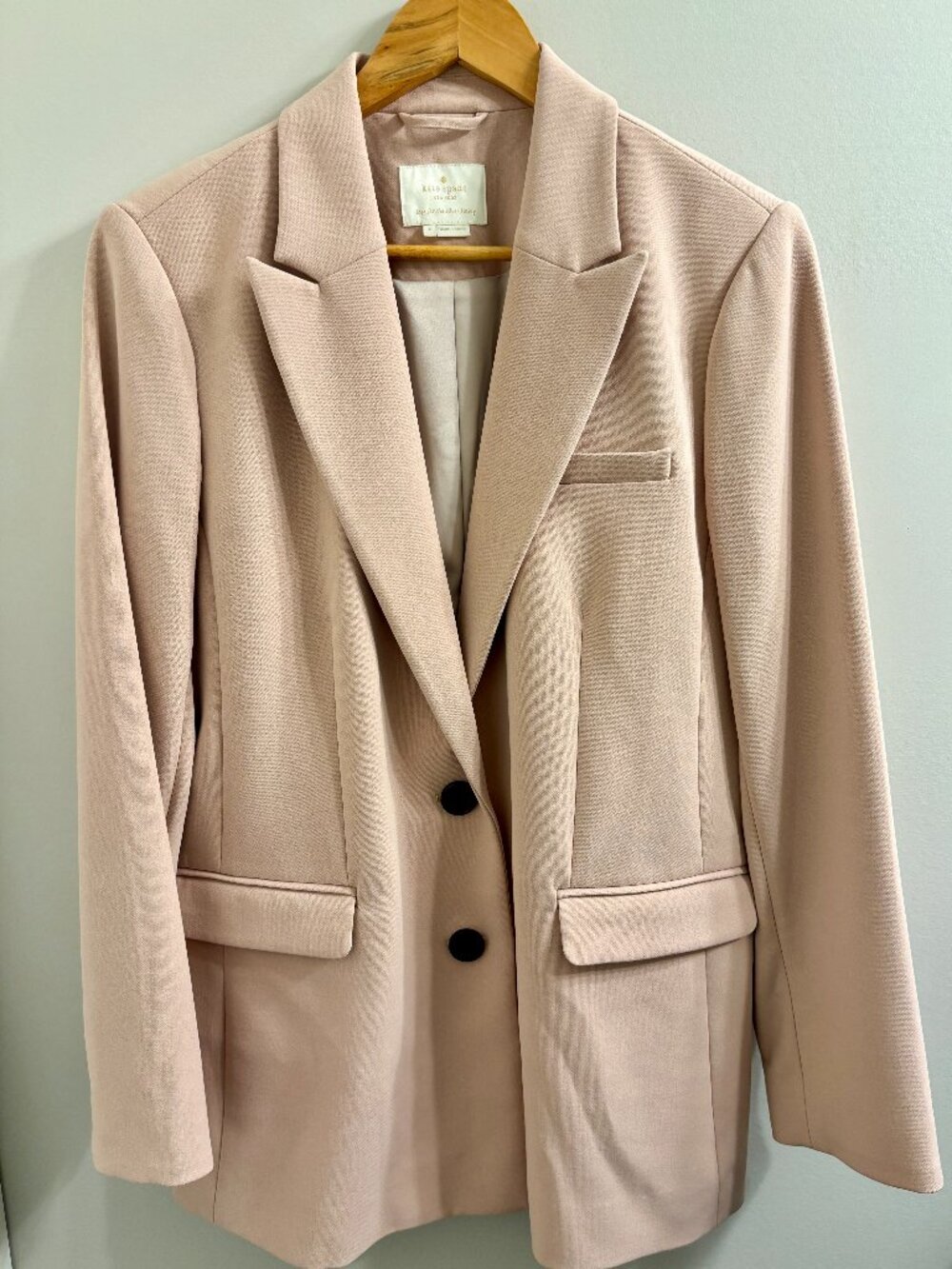 Like new! Gorgeous pale pink KATE SPADE blazer. Sz 10